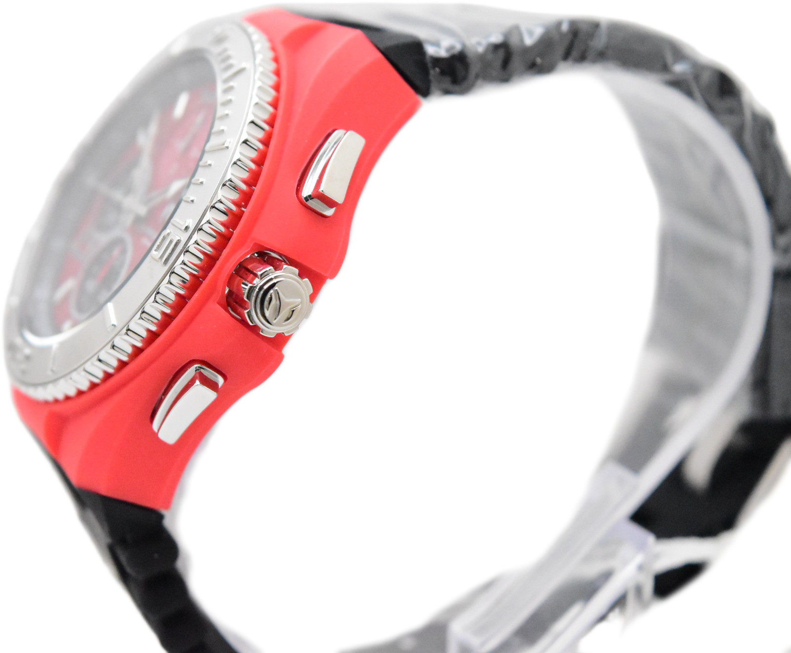 TechnoMarine Cruise JellyFish Men’s 46mm Red Weave Dial Chrono Watch TM-115113