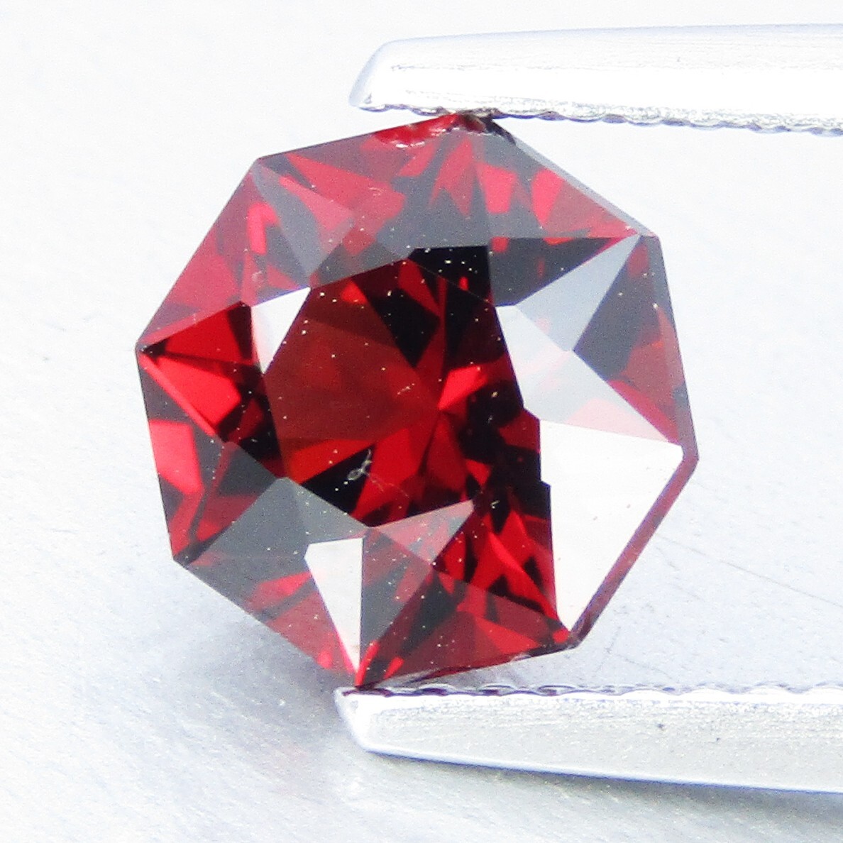 2.26Cts Natural Attractive Red Color Almandine Garnet 7.6mm Octagonal Cut Gem