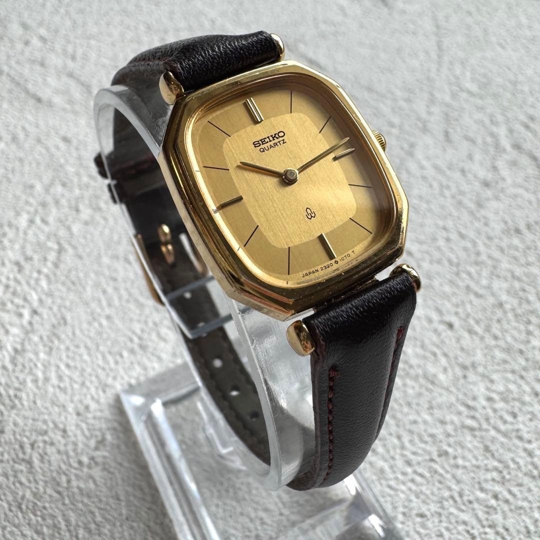 [New Battery] SEIKO Vintage Ladies’ Watch with Gold Dial