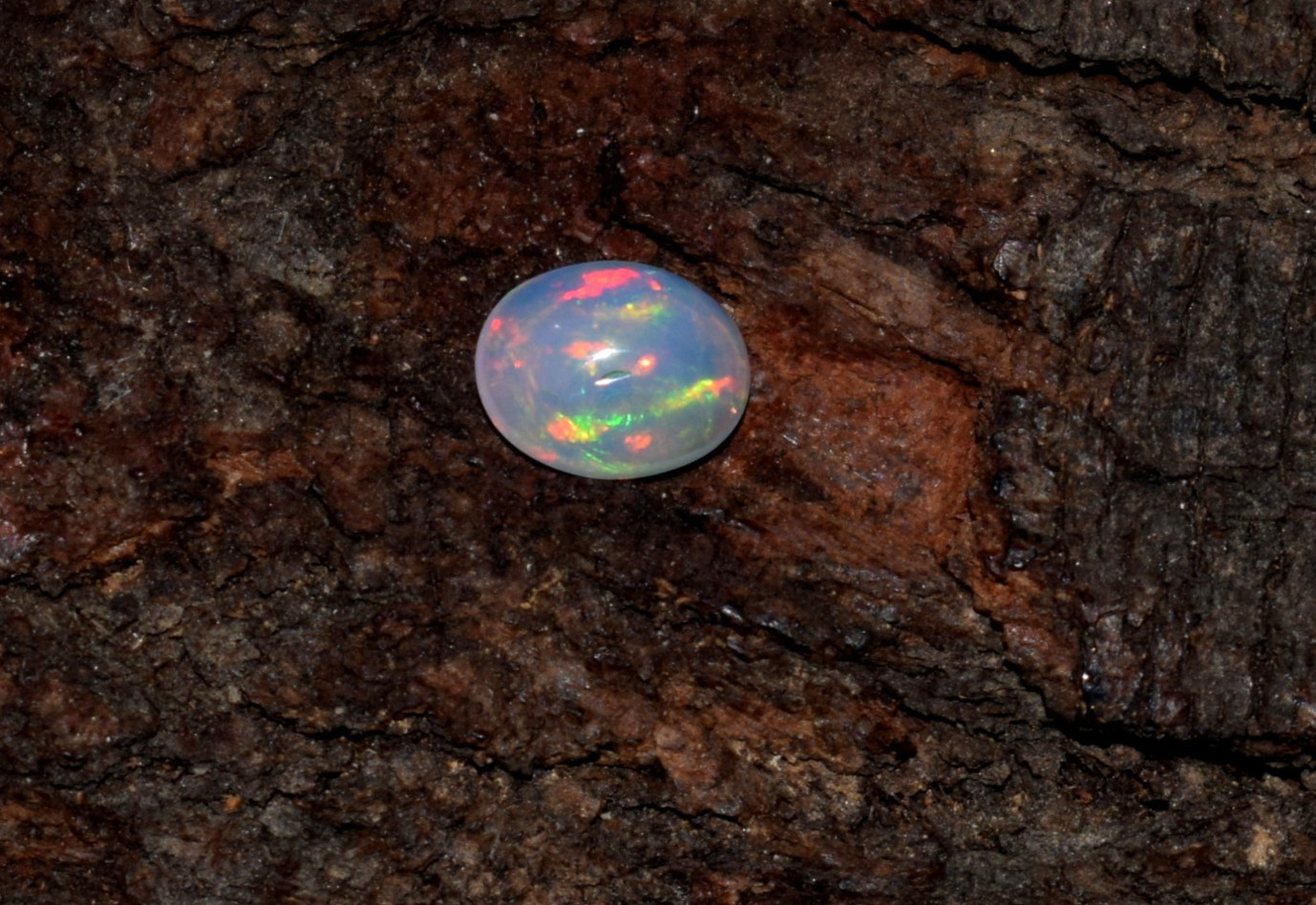 Natural Ethiopian Wello Fire Opal Cabochon Gemstone 6X8mm Loose AAA A06