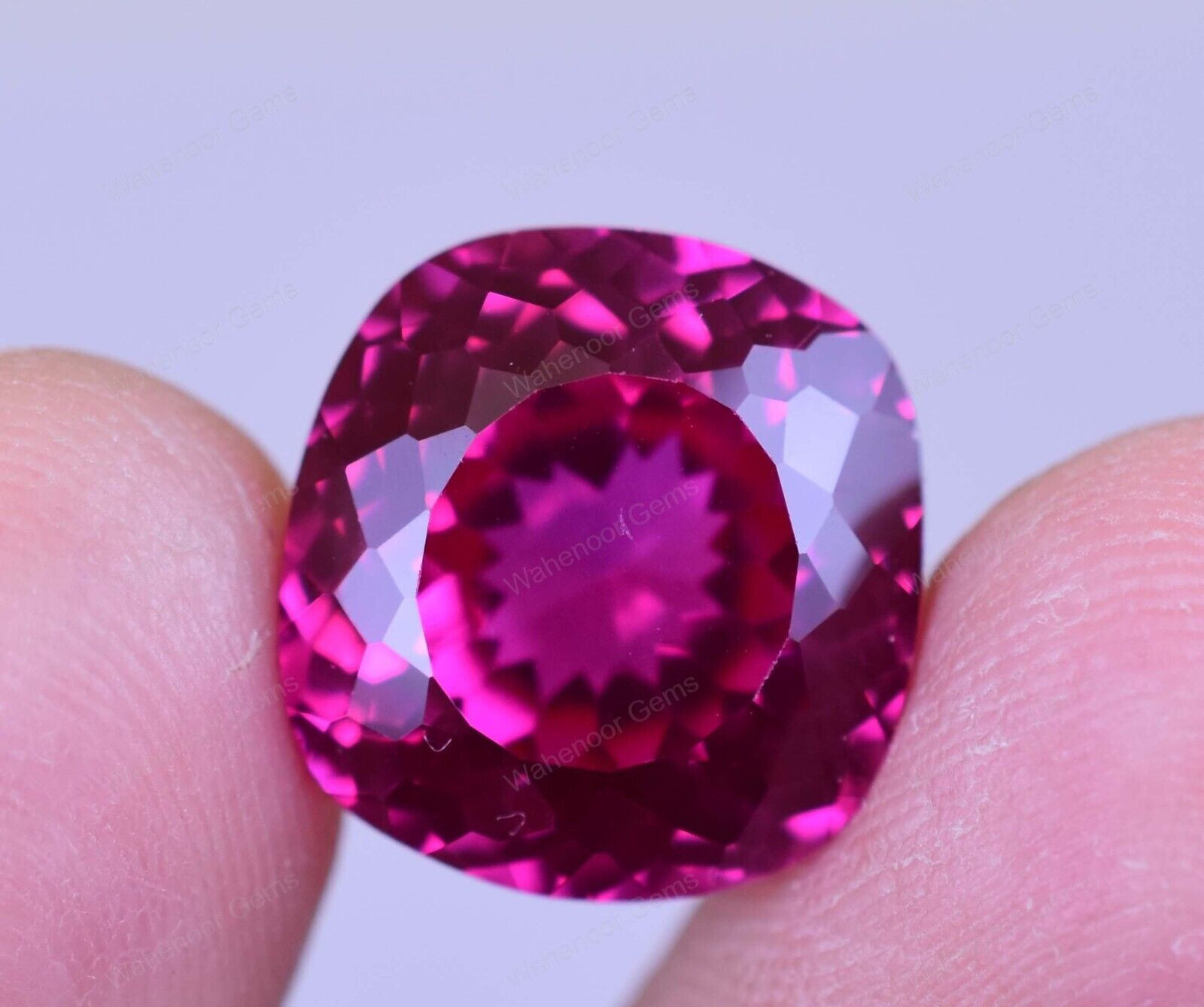 14.70 Ct Natural Mogok Rose Red Ruby Cushion Stunning CERTIFIED Loose Gemstone