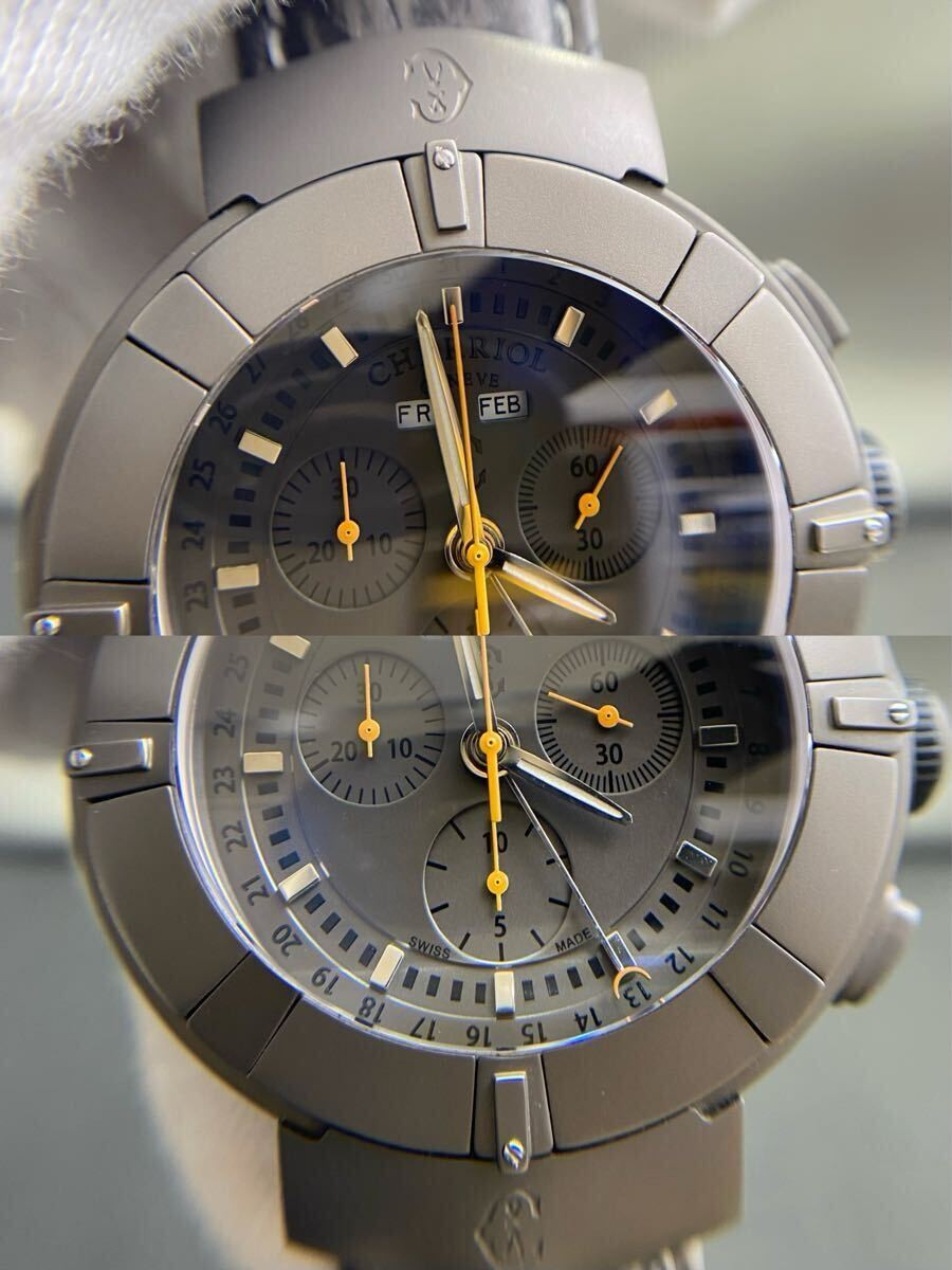 [B1Y] CHARRIOL GENEVE Celtica CELT44 Chrono Quartz Men’s Watch [m6z]