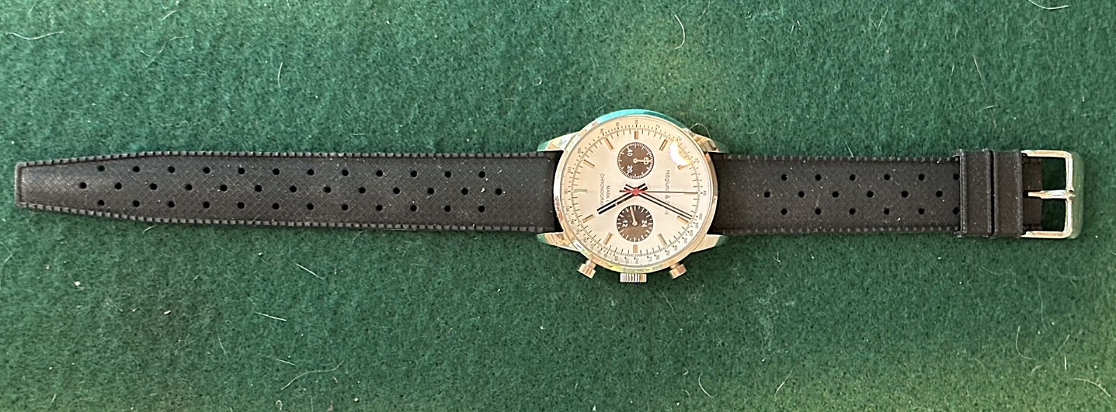 Höglund & Sons Mark I Chronograph, Seiko Mechaquartz Movement, Exc. Cond.