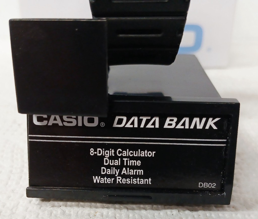 NEW! Casio Data Bank Watch Black CA-53W-1CR Calculator Water Resistant Alarm