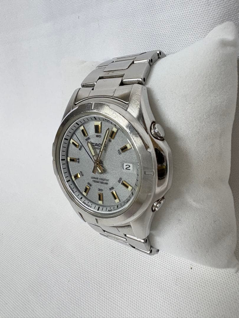 CASIO LINEAGE LIW-101 Solar Silver Watch From Japan