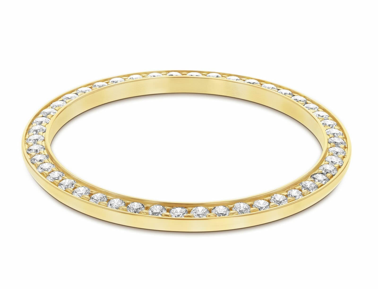 34MM 1.45CT Bead Set MOISSANITE Bezel for Rolex 34MM Date 15037 15038 15238