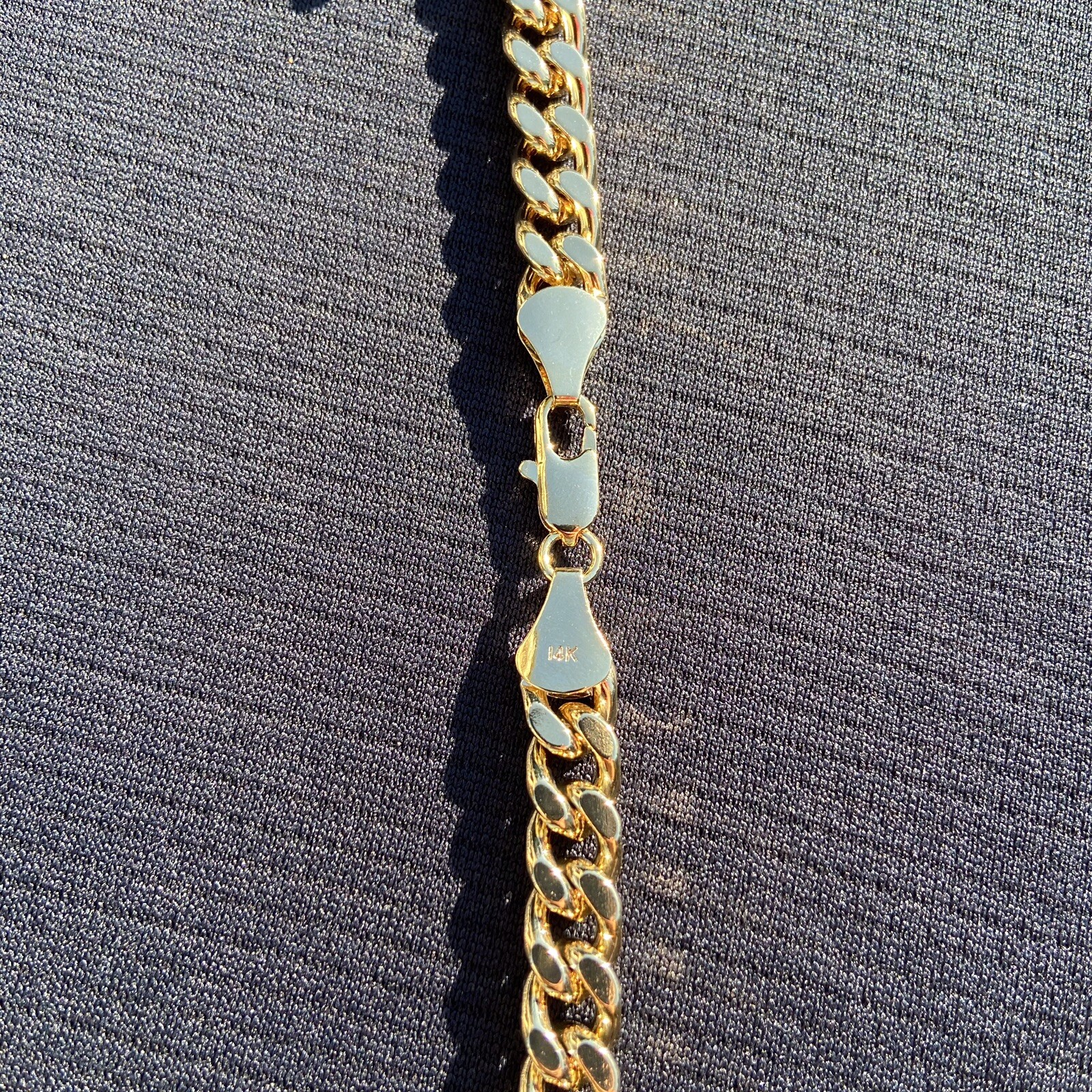 Gold Chain Yellow Gold Cuban Link 30in 8mm 14k Plated