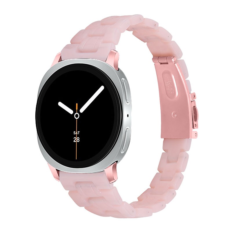 For Samsung Galaxy Watch 8/8 Classic Slim Resin Stainless Steel Watch Strap Band