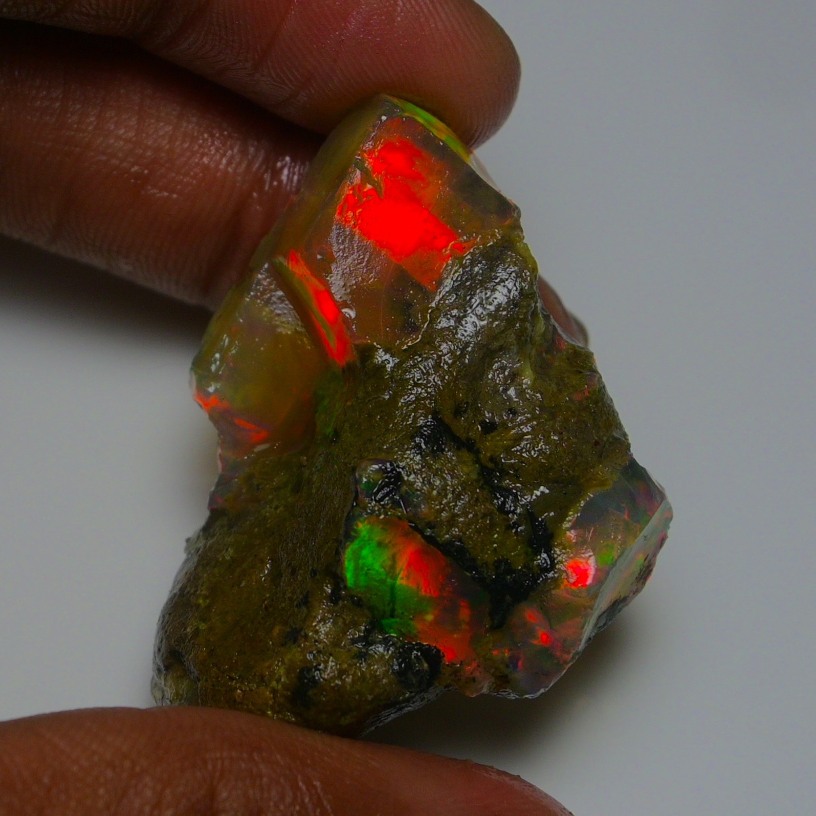 Stunning Ethiopian Opal Rough 84.05 Cts, Large Oil Opal Specimen Natural Opal