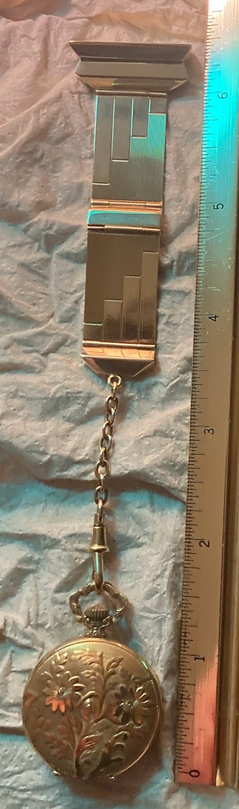 ANTIQUE 1920’s 22K/885 SOLID GOLD ART DECO WATCH FOB – 17.5g