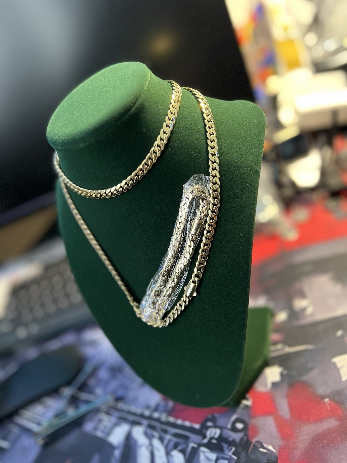 Cuba Miami 2-Piece Matching Necklace and Bracelet 6mm-|14K Gold-Plated| 8.5/30in