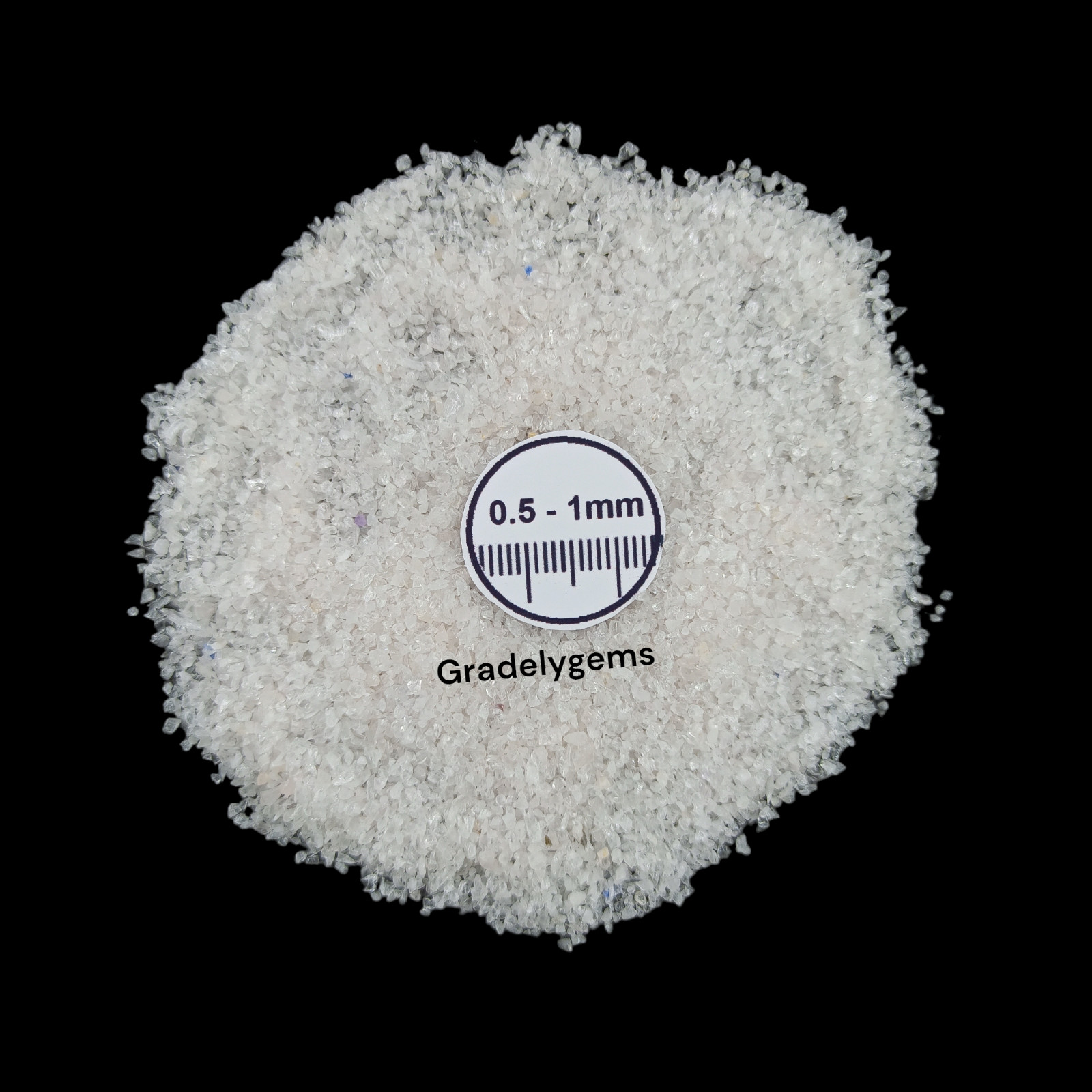 Natural Rose Quartz Gemstone Crushed Powder – Healing Crystal for DIY Crafts