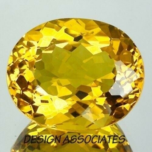 GOLDEN BERYL 8.40 x 7.00 MM OVAL CUT OUTSTANDING COLOR F-677