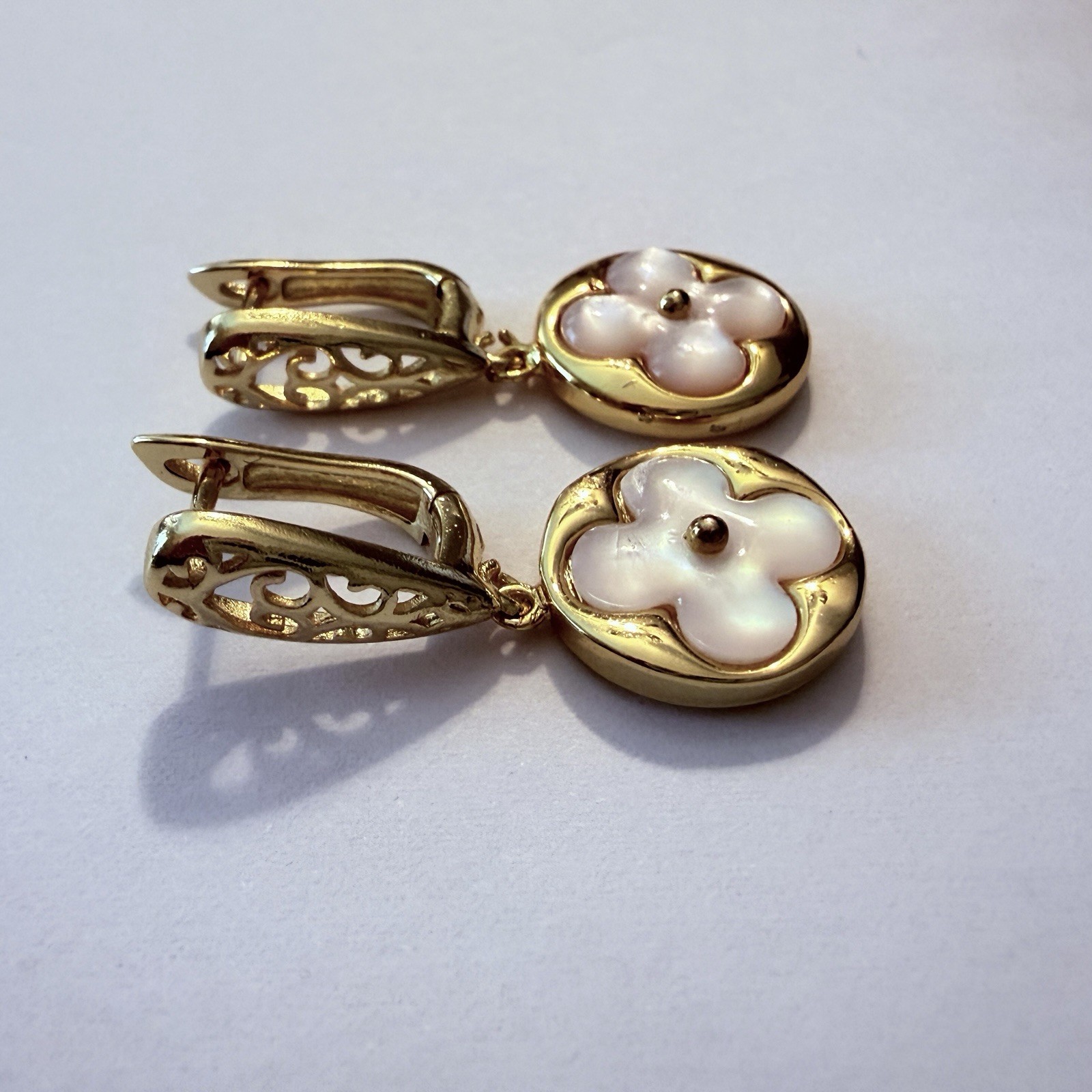 Designer Gold Filled Earrings Made From Charms Zipper Pulls Upcycled CUTE!
