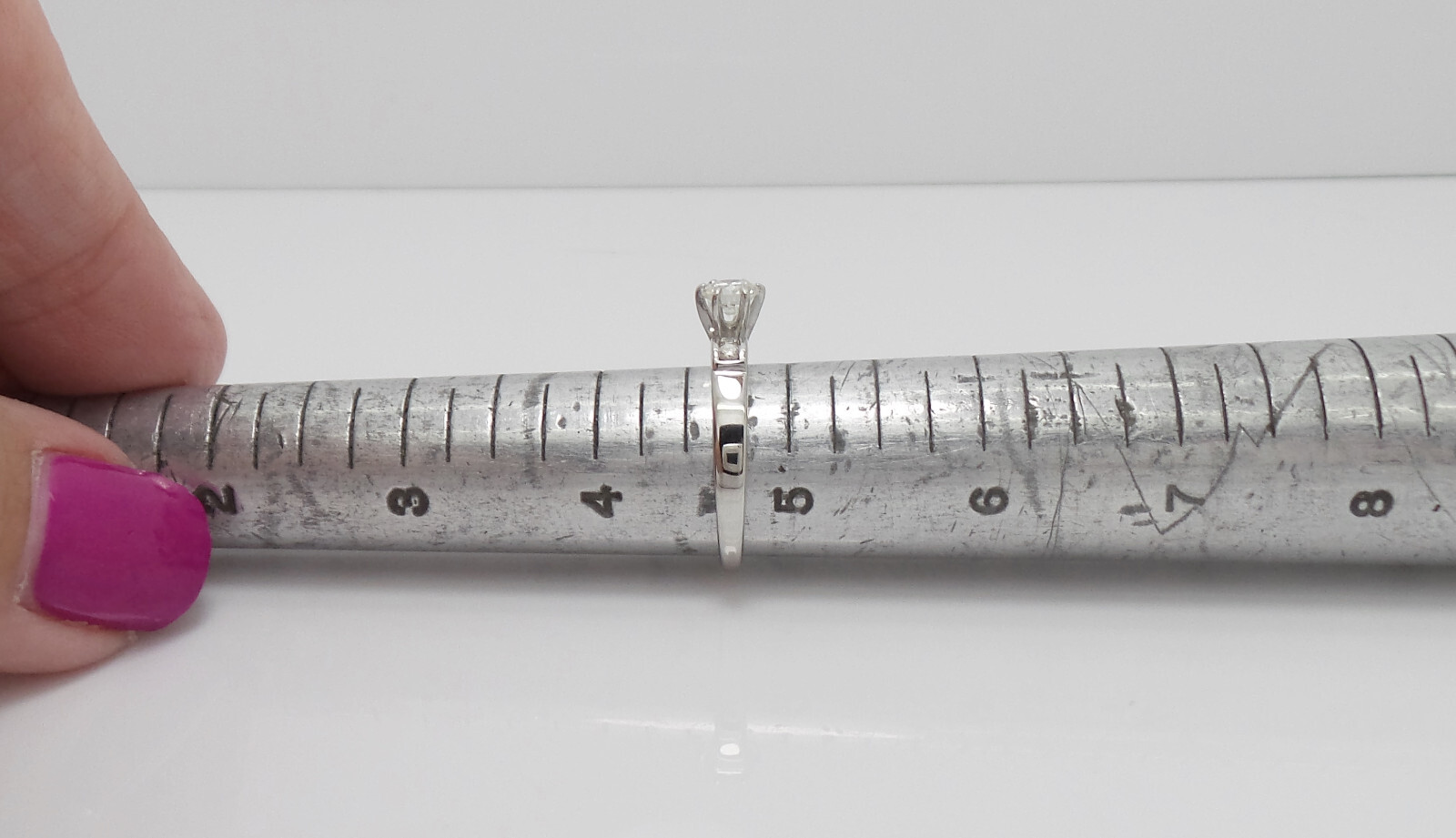 1/2 Natural Diamond Anniversary Engagement Wedding Band Ring 14K White Gold