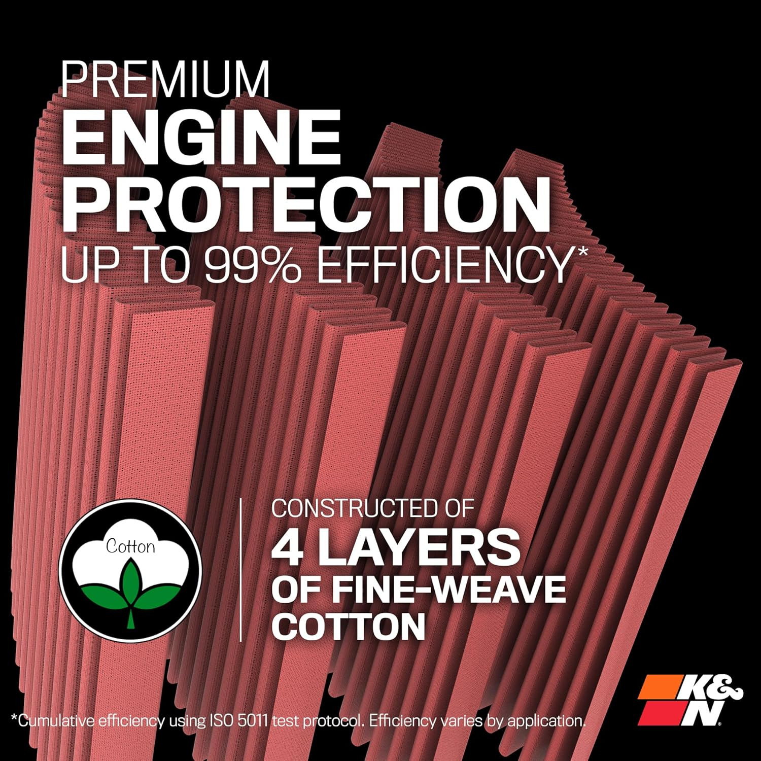 K&N Universal Clamp-On Air Intake Filter: High Performance, Premium, RE-0930