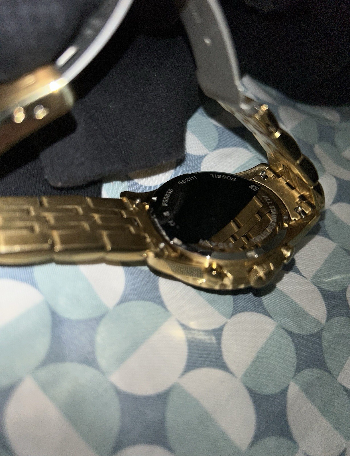Fossil Gold/Stainless Steel FB01 Chronograph 44mm with fossil case