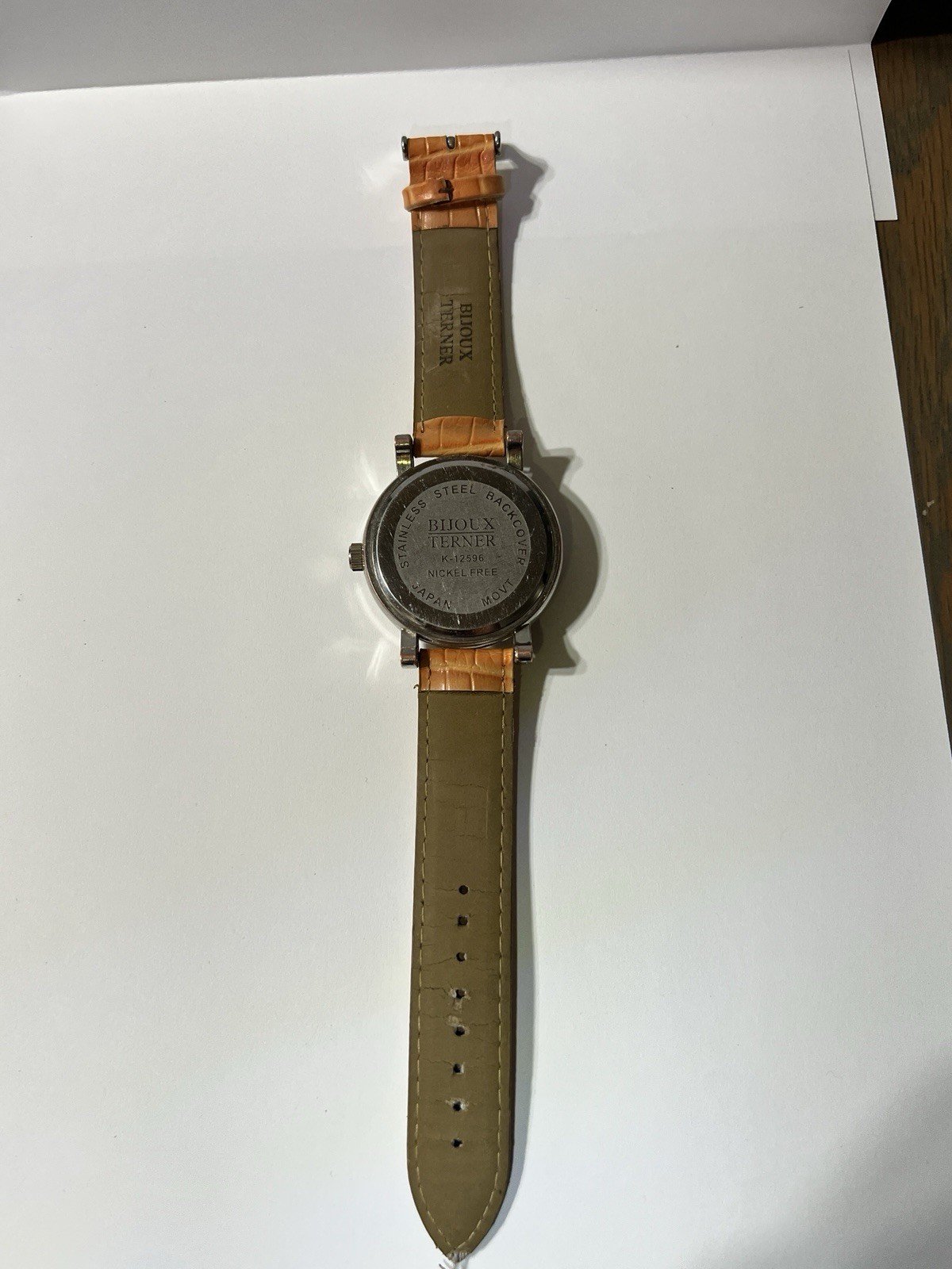 Bijoux Terner Quartz 41.2mm Analog Wristwatch Beige Leather