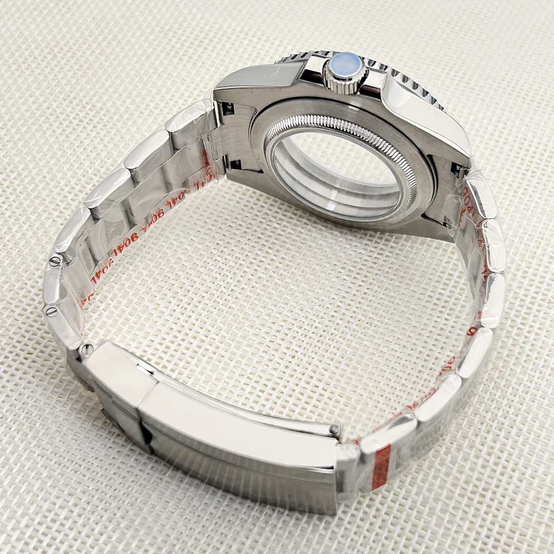 40mm Brushed 20ATM Watch Case Sub GMT Bezel Mod For Nh35 Nh36 Nh34 Movement