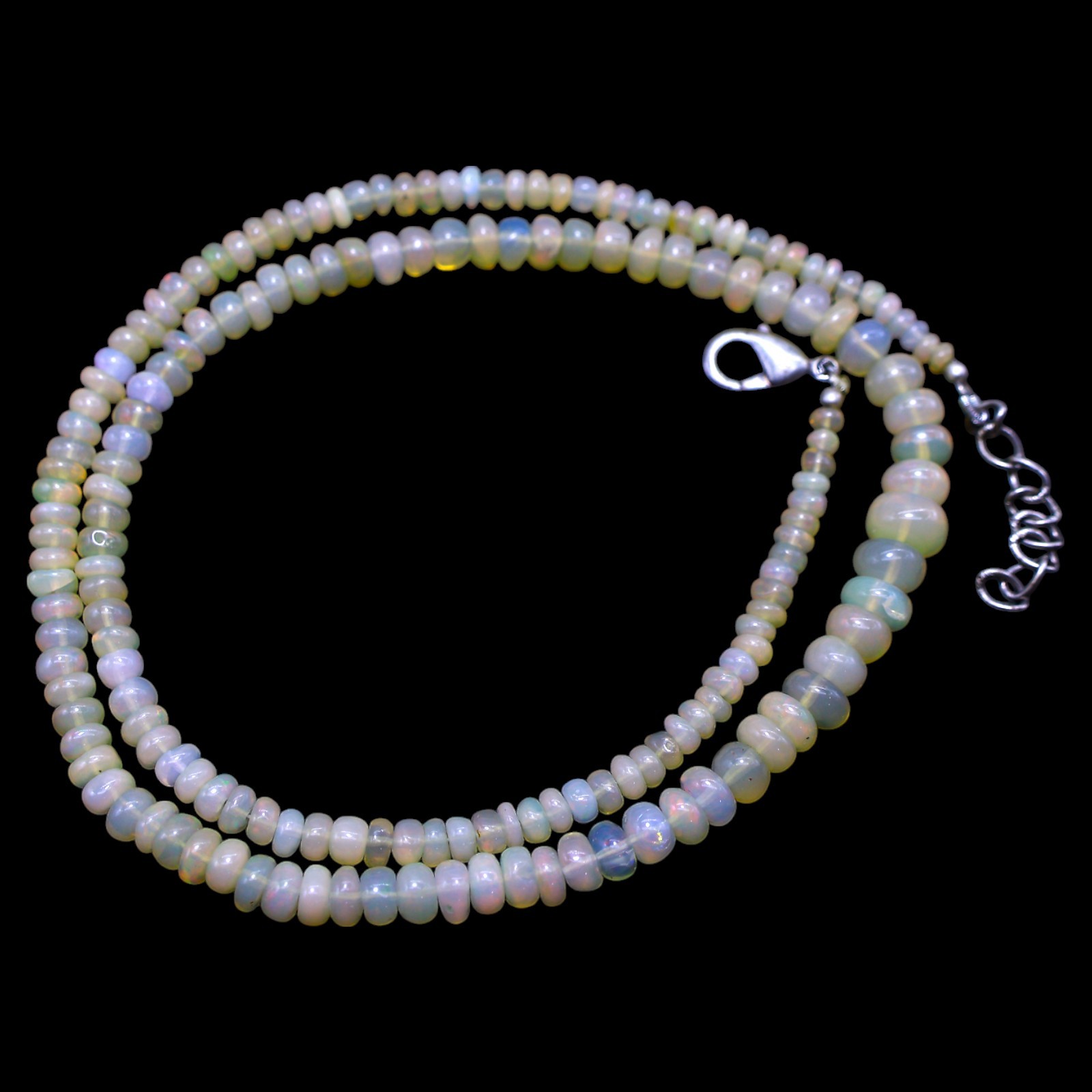 Rondelle Smooth Fire Opal Beaded Not Applicable Artisan Daughter Trendy Necklace