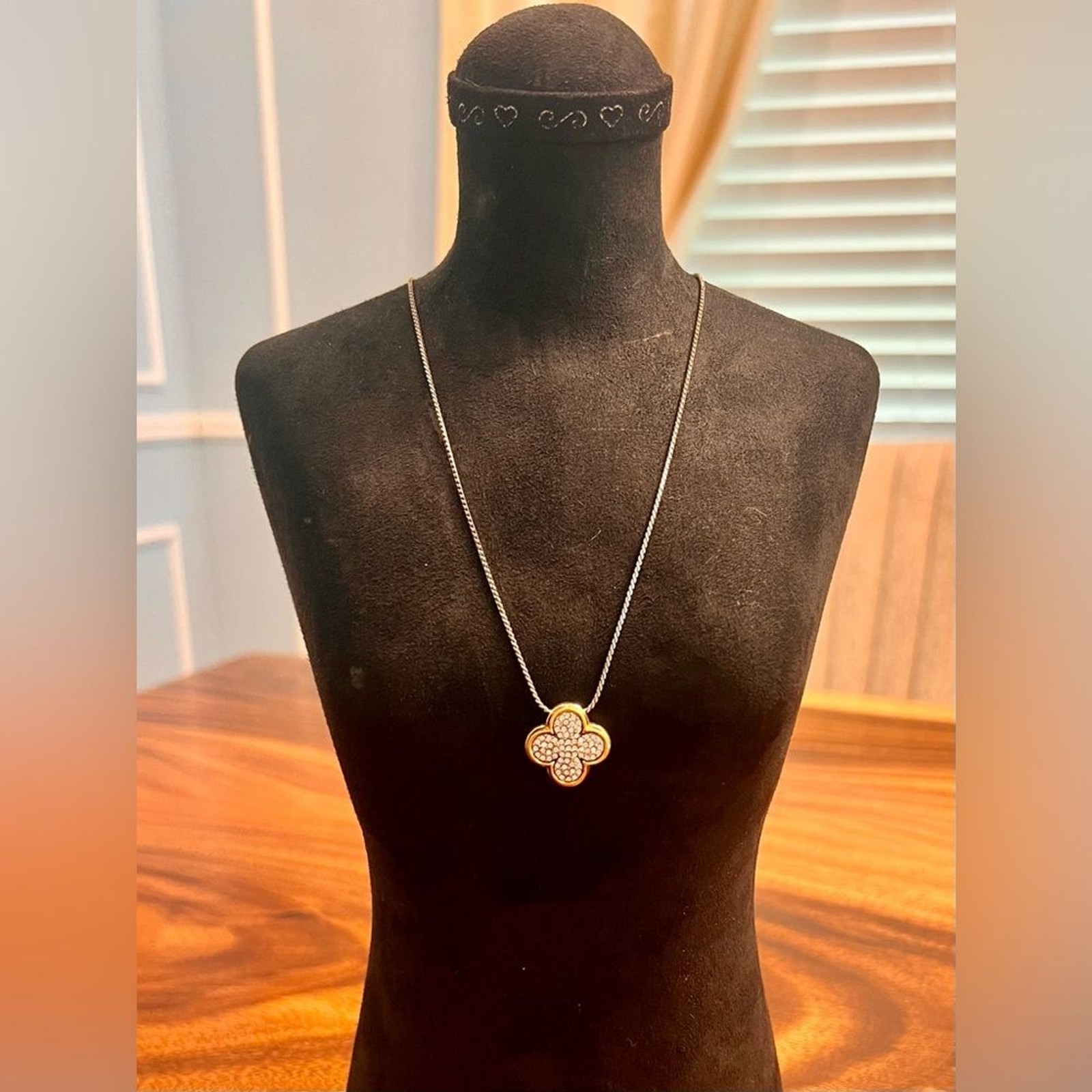 BRIGHTON Massandra Necklace SOLD OUT Gold, Silver& Swavorski Crystals EUC