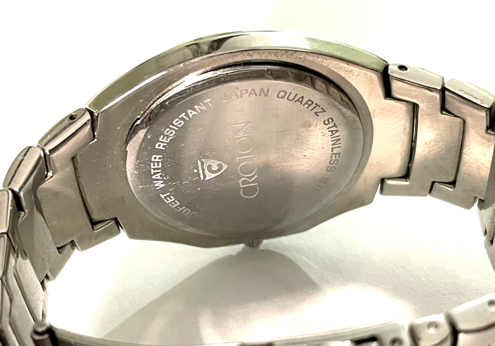 Croton Lord Harris watch 3ATM 100 feet, New Battery, Working – Wrist 6 7/8″.