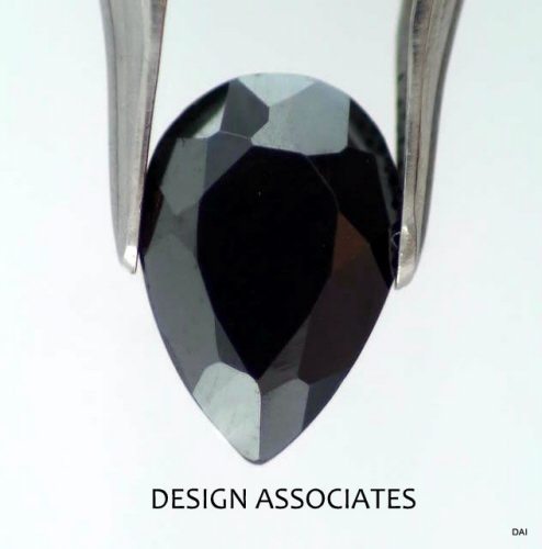 HEMATITE FACETED 18X13 MM PEAR CUT OUTSTANDING COLOR (181163)