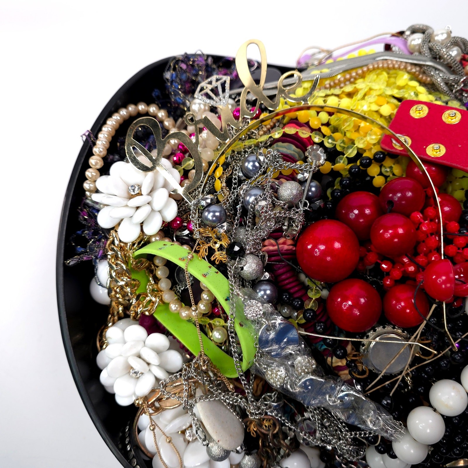 10 lb Vintage to Now Mixed Jewelry Lot Costume Craft Repair Junk Resale J45