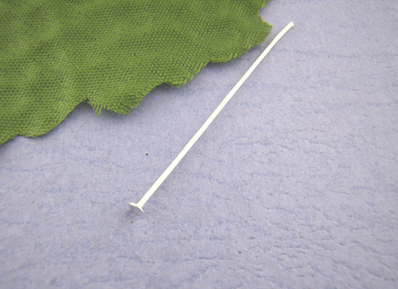 Sexy Sparkles 100 Pcs Head Pins Findings Silver Tone 24mm 21 Gauge