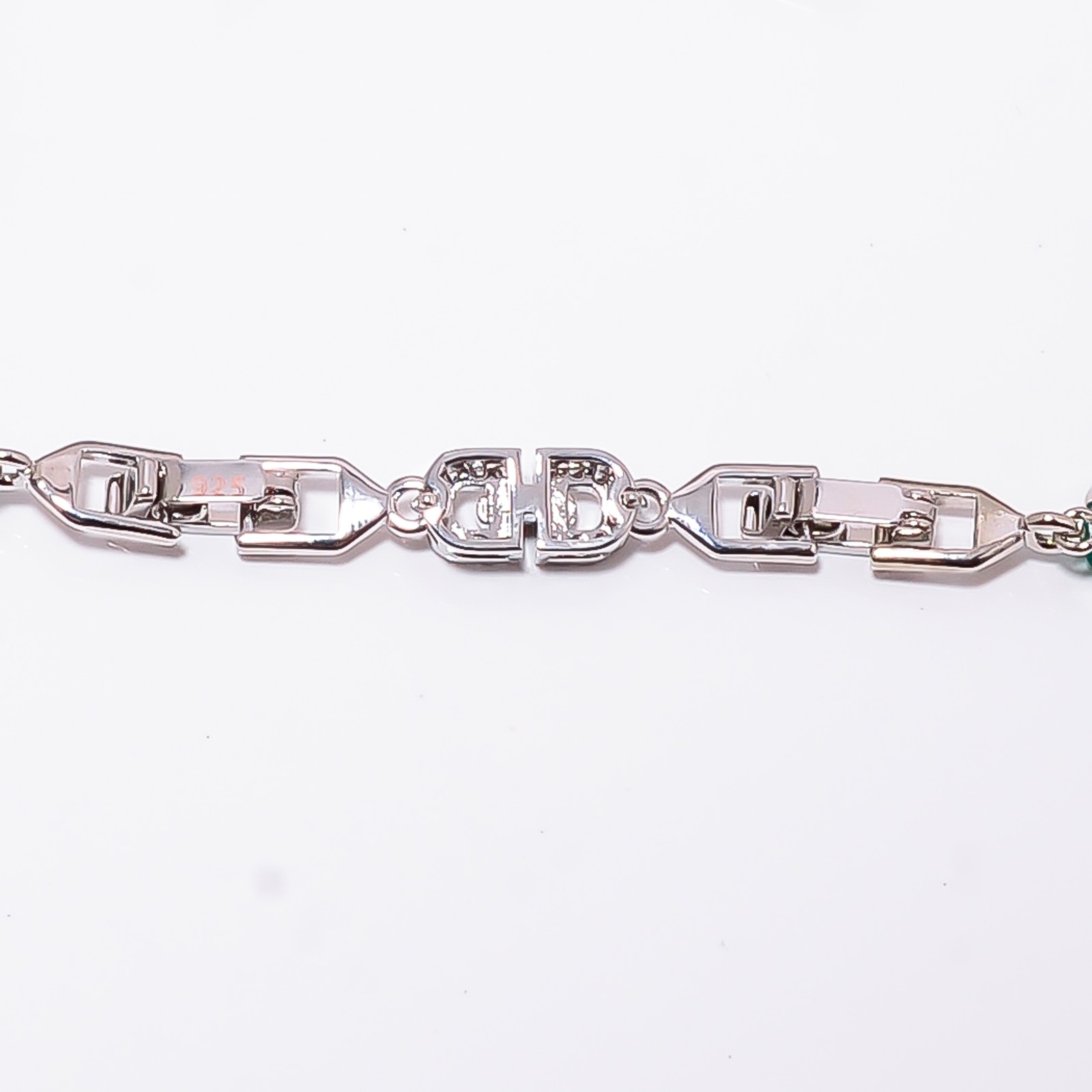Apatite, CZ 925 Sterling Silver Adjustable Bracelet 7-8″ B140212, Gift for her