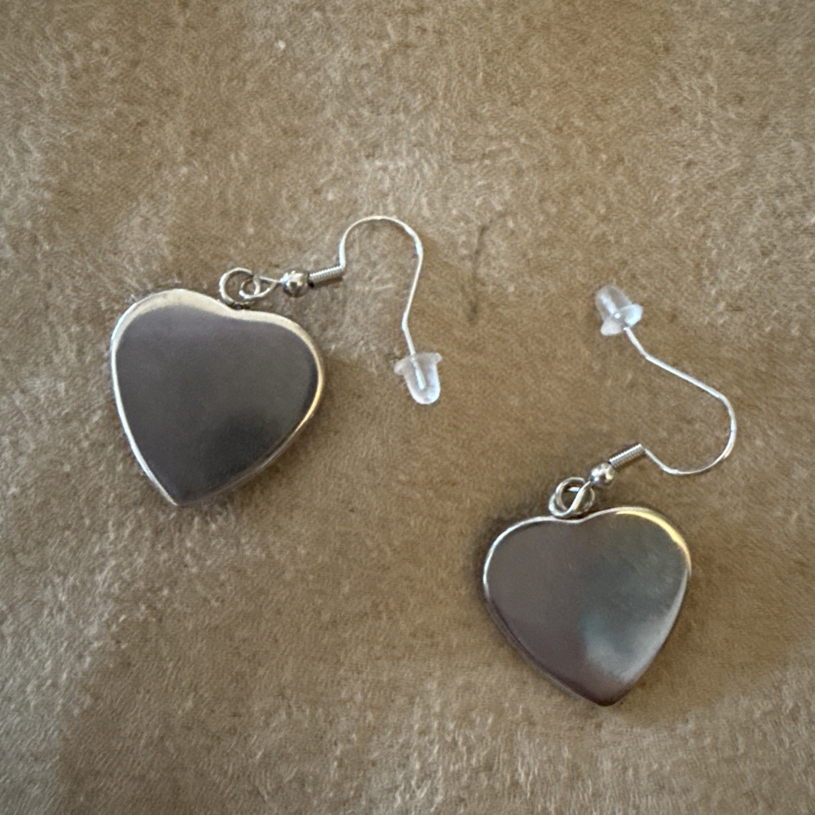 Love These 250th Anniversary W/American Flags Dangle Heart Shaped Earrings