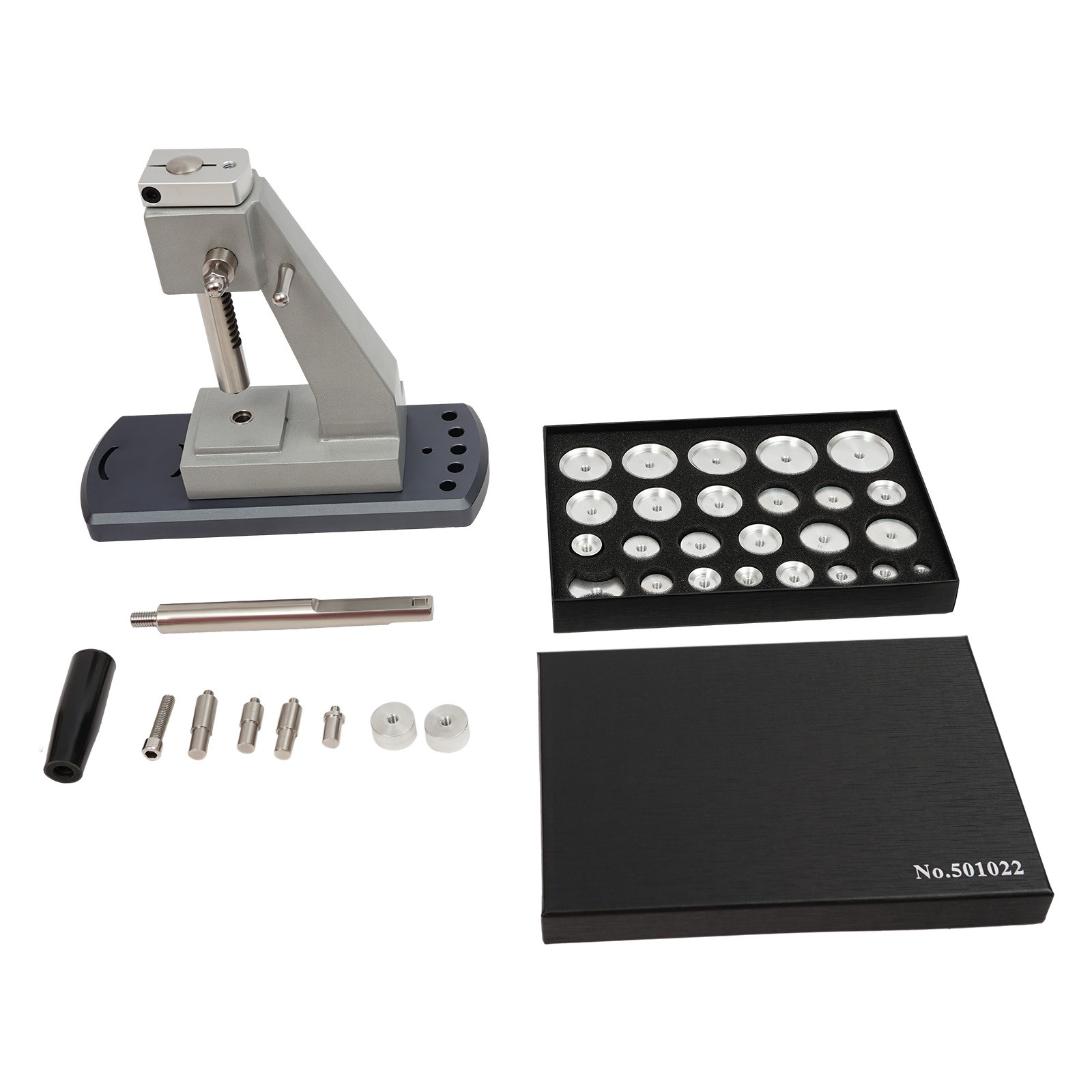 Watchmaker Tool Watch Press Set Back Case Closer Crystal Glass Fitting+ 25 Dies