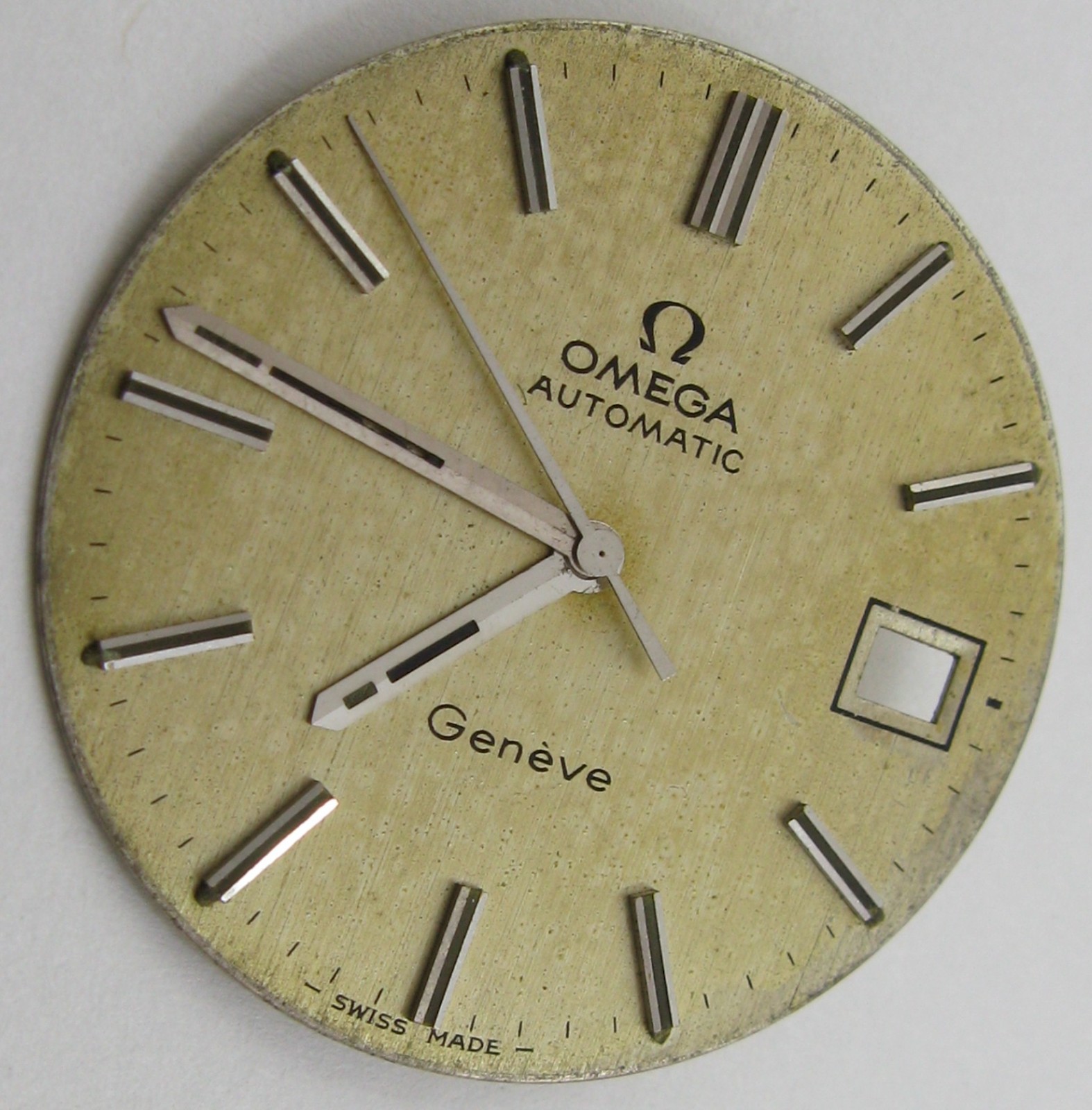 Omega automatic silver dial diam. 29.5 mm with silver markers fit cal. 1010
