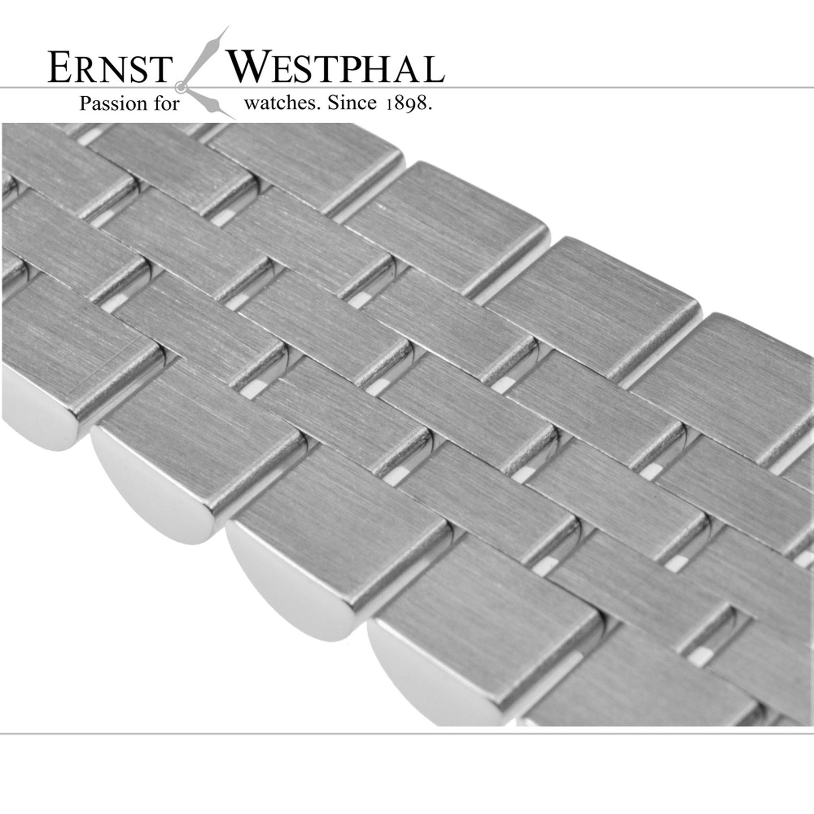 Bracelet, Jubile style, steel, concealed clasp, 20 mm, compatible to Rolex