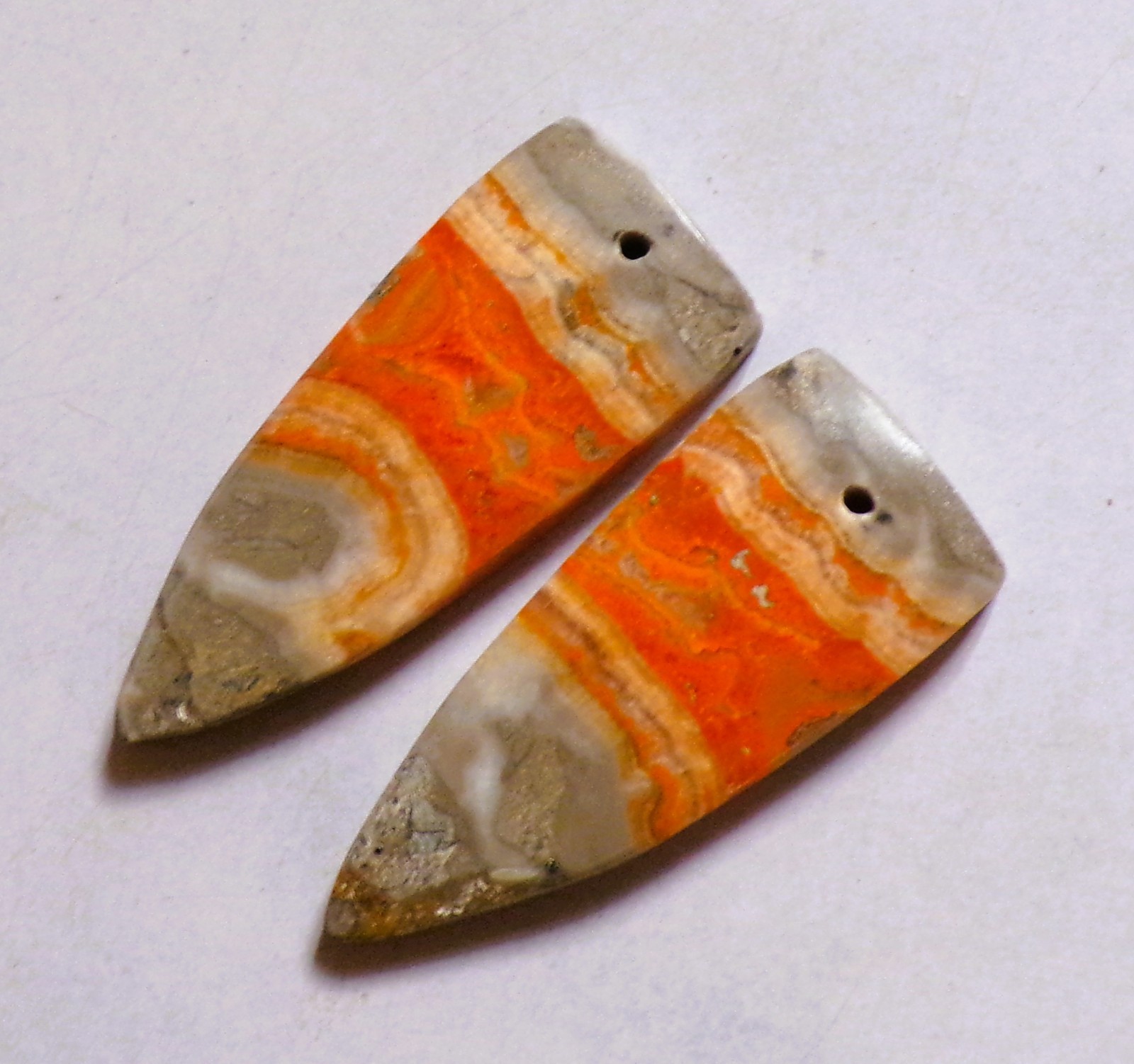 40.55 Cts Natural Bumble Bee Drilled Cabochon Match Pair Gemstone 37X15MM DE-50