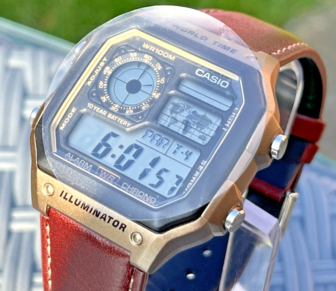 CASIO AE-1200WHL-5AVDF MENS ILLUMINATOR ROYALE BRONZE CHRONO DIGITAL WATCH *NEW*