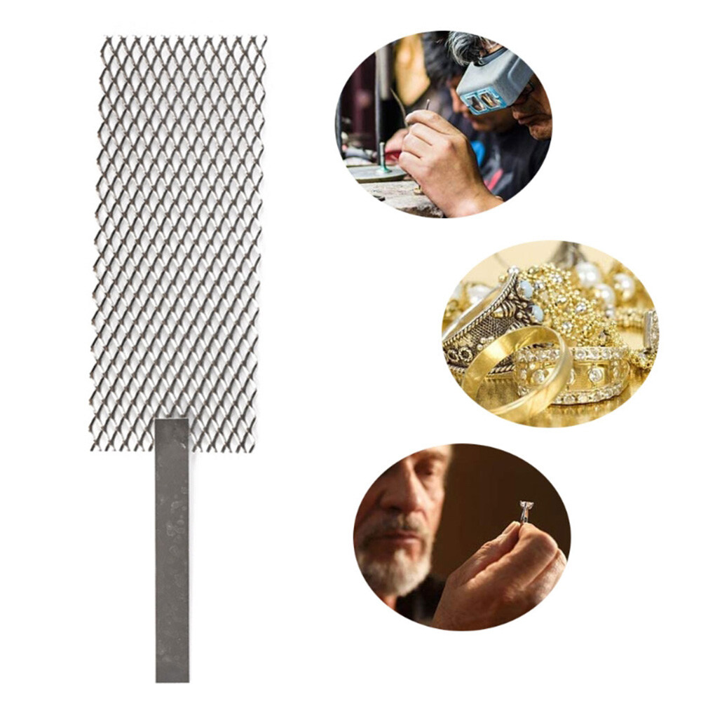 Titanium Anode Rhodium Jewelry Plating Plater Tool Mesh Handle 6*24cm