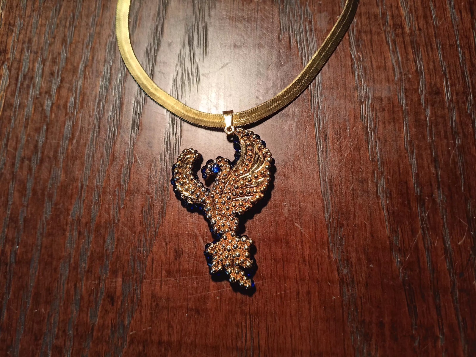 Crystal Phoenix Necklace – Dual Ice & Fire Bird Jewelry – Phoenix Set Gift