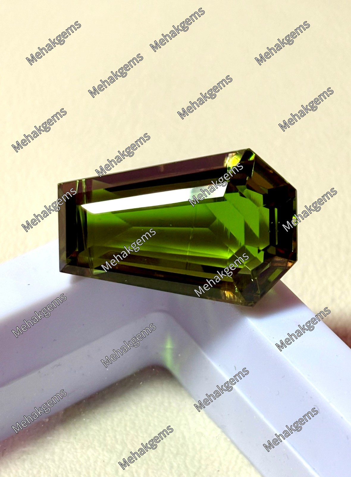 33 Ct Color Change Zultanite Gemstone, Coffin Cut Diaspore for Statement Ring