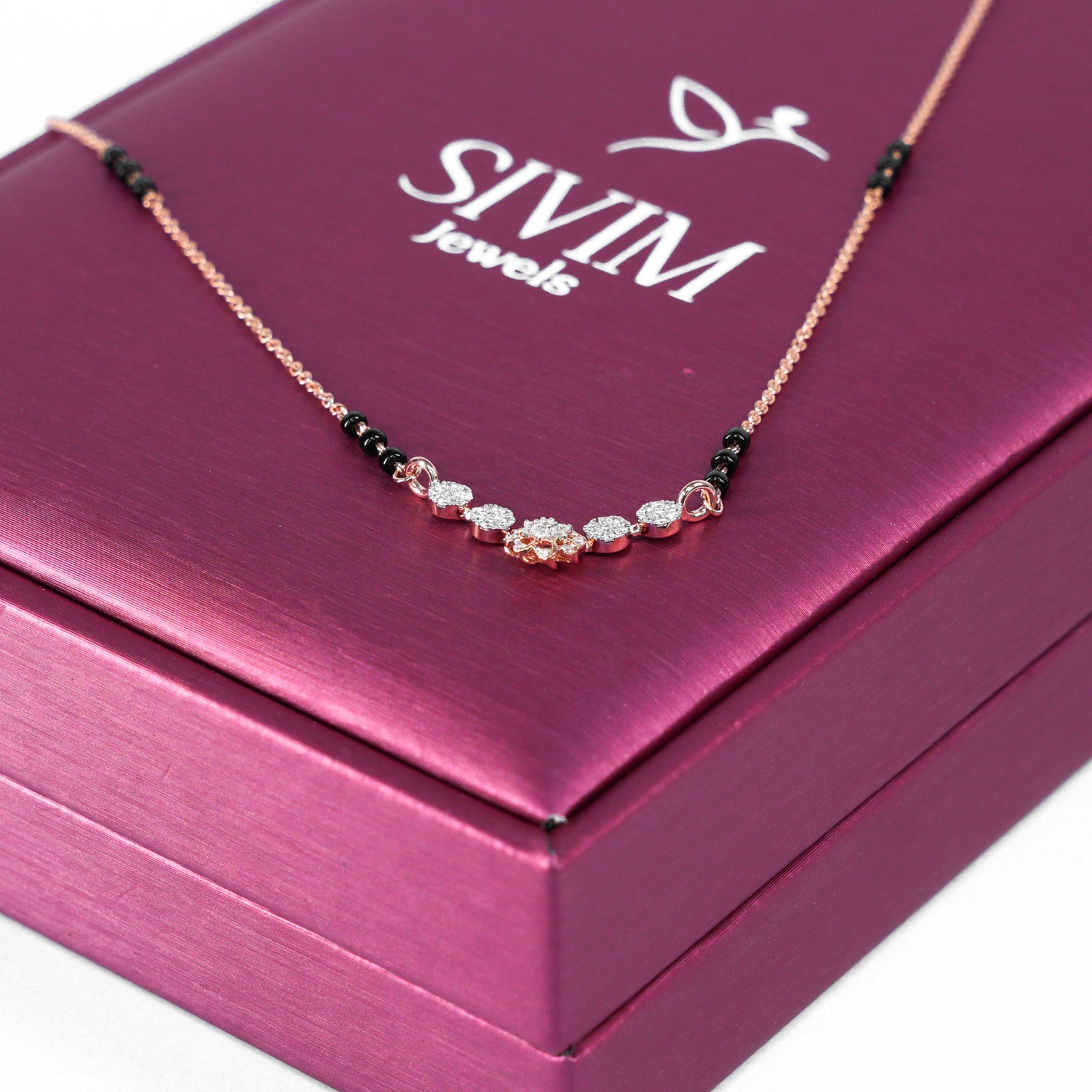 18 KARAT MANGALSUTRA NECKLACE | NATURAL DIAMOND IGI CERTIFIED | WOMAN
