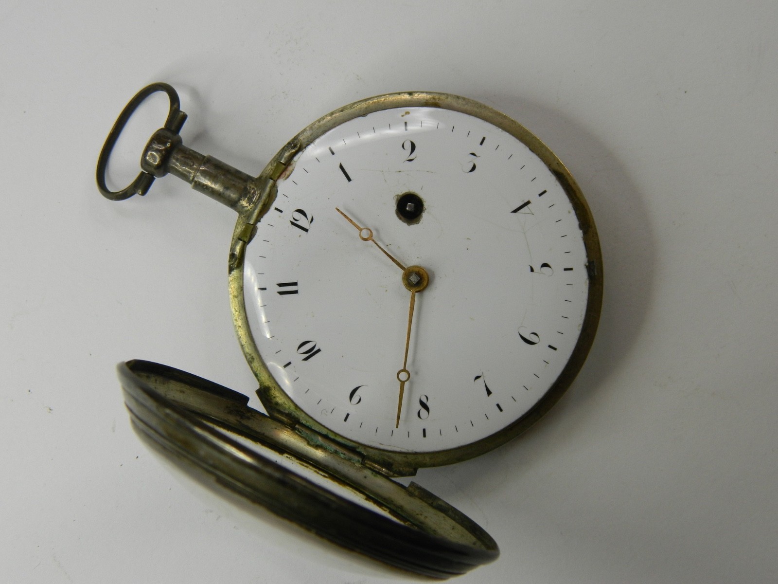 VERY RARE 18th CENTURY THIN FRENCH VERGE FUSEE REPEATER CHIME GONG POCKET WATCH