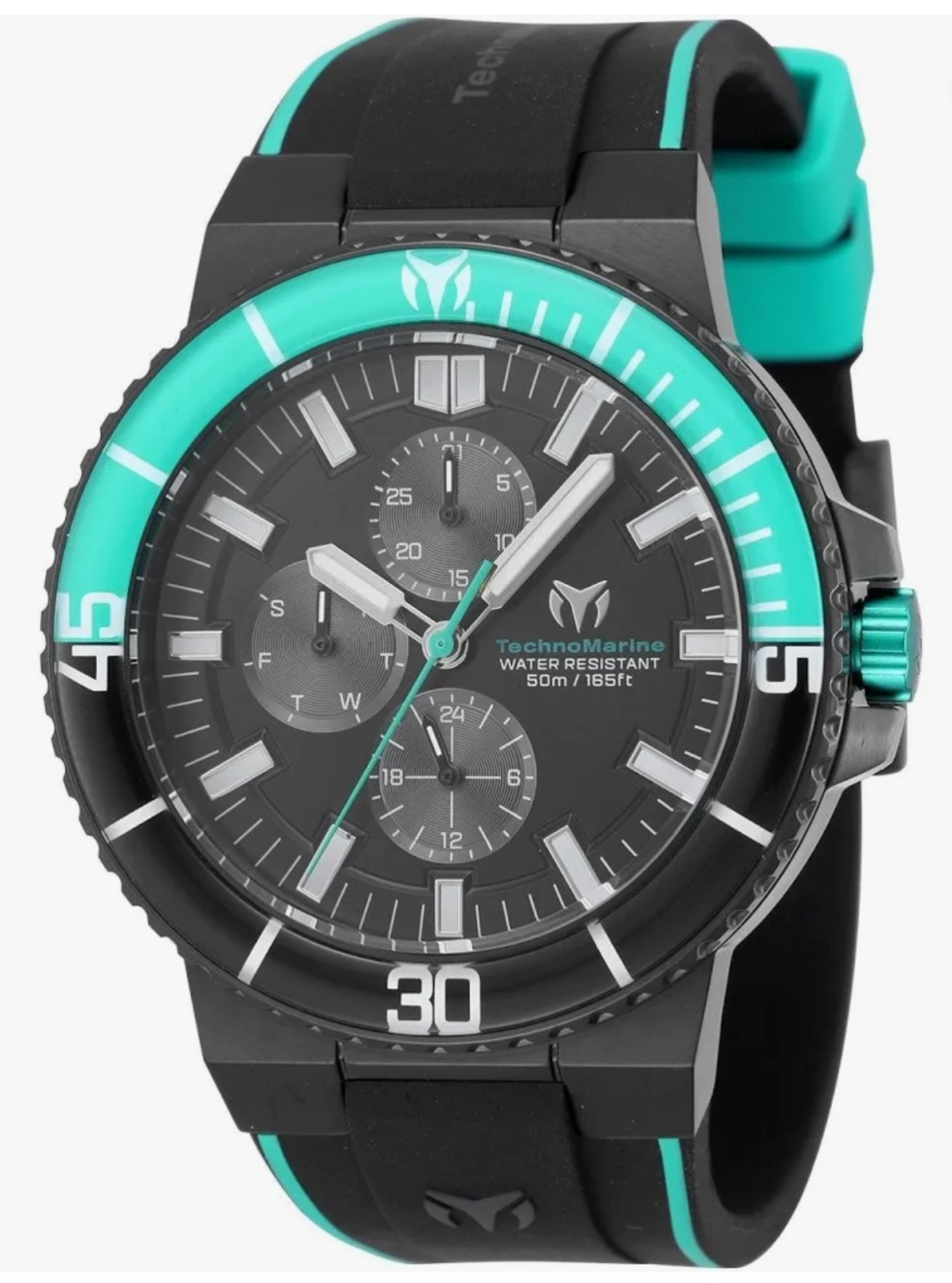 TechnoMarine Racing Legends Men’s 43mm Green Black Mercedes F1 Watch TM-525031