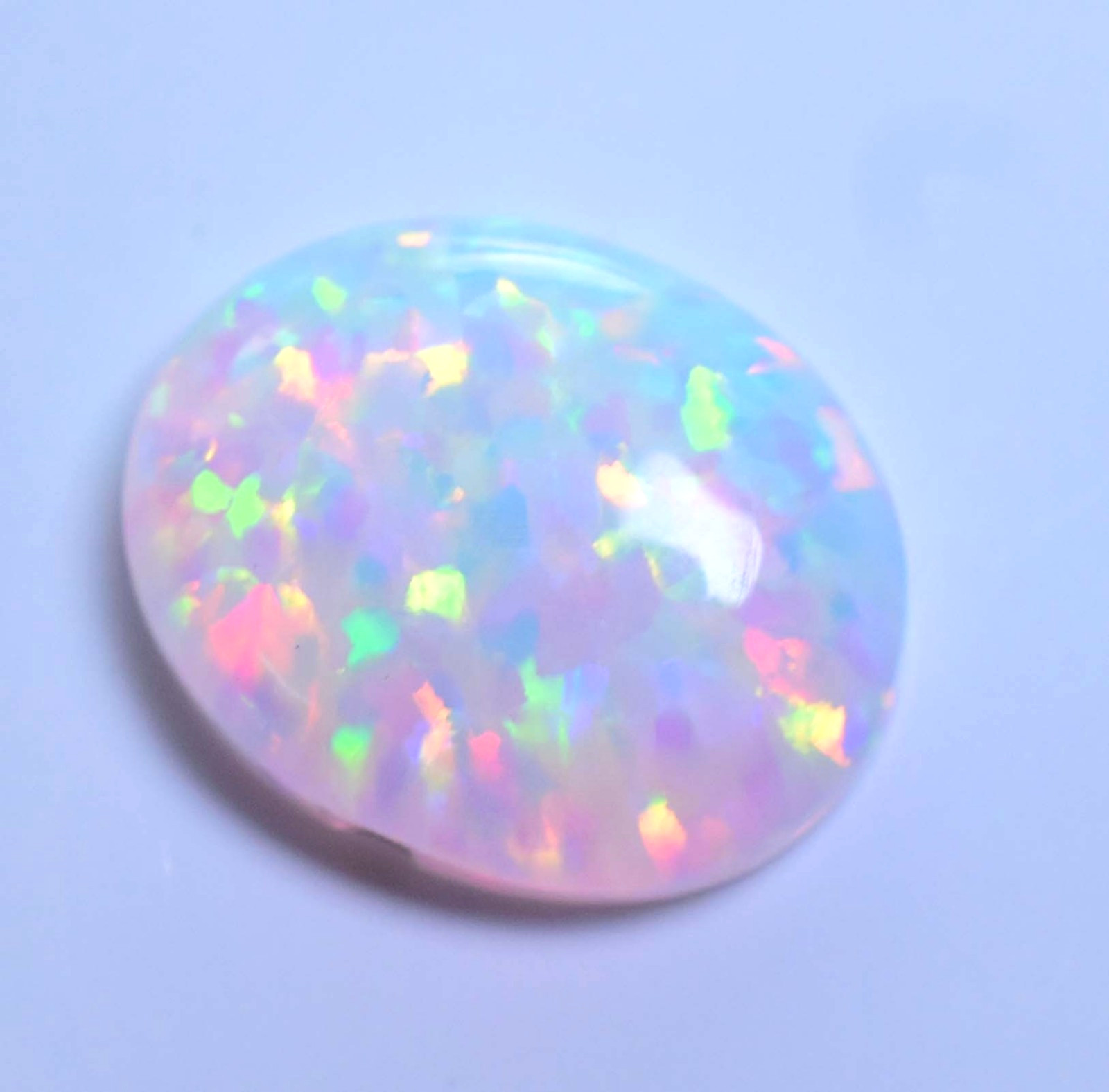 Natural Ethiopian Fire Opal 6.65 CT Certified Play Of Color 15 X 11 MM Gemstone