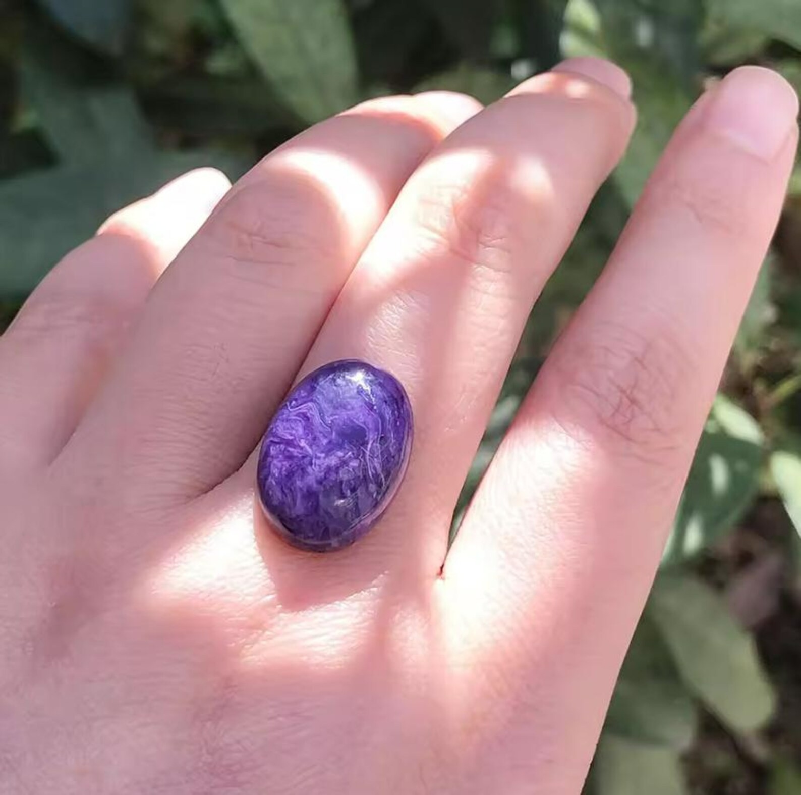 Natural Charoite Oval Cabochon AAA Purple Siberian Gem 8x10mm-15x20mm Lot