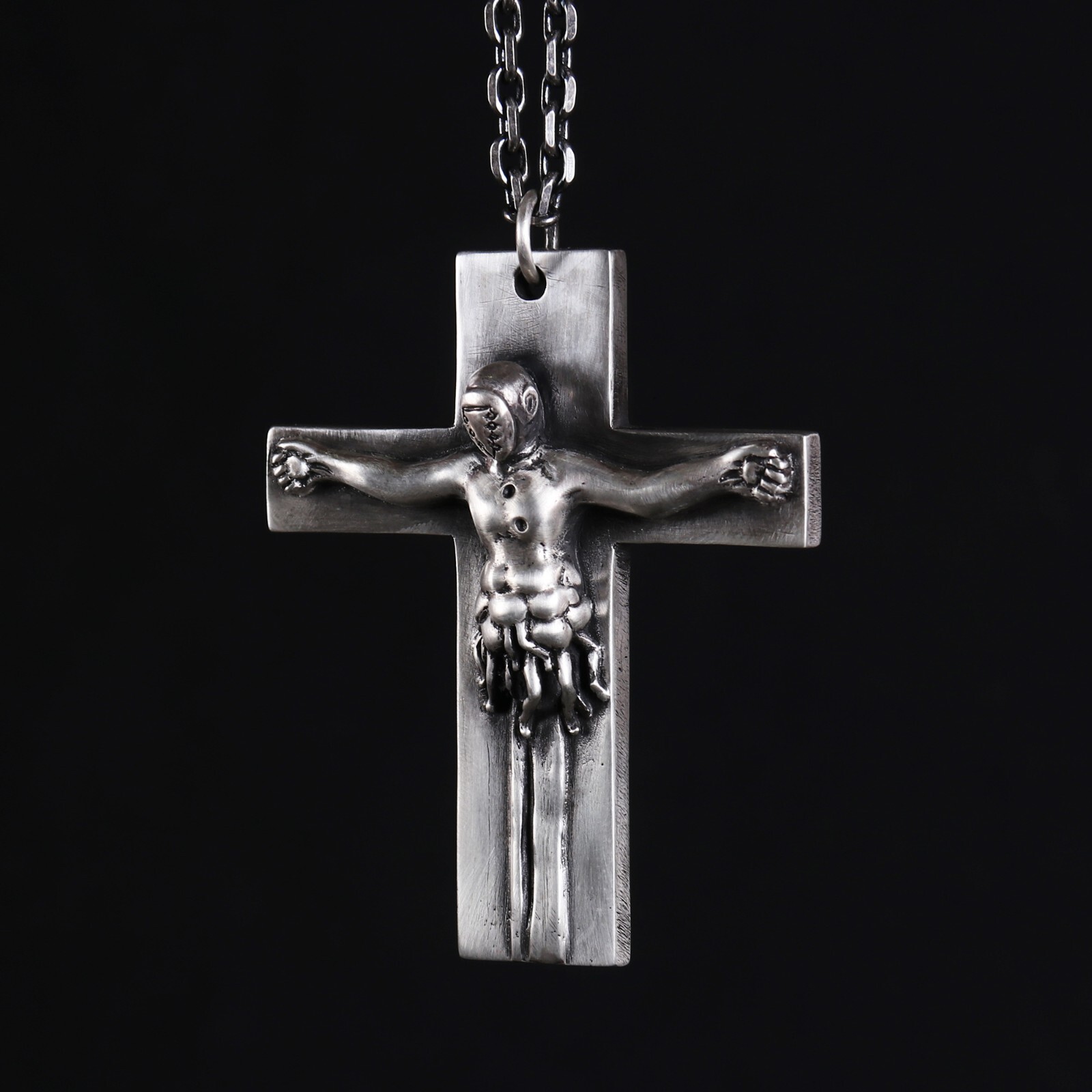 Silver 925 NEON GENESIS EVANGELION Lilith Necklace Nerv Cross Pendant