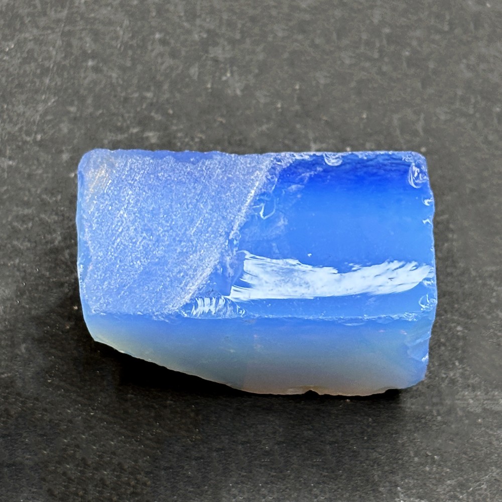 CERTIFIED Blue Opal Uncut Rough 157 Ct Lab-Created Loose Gemstone for Collection