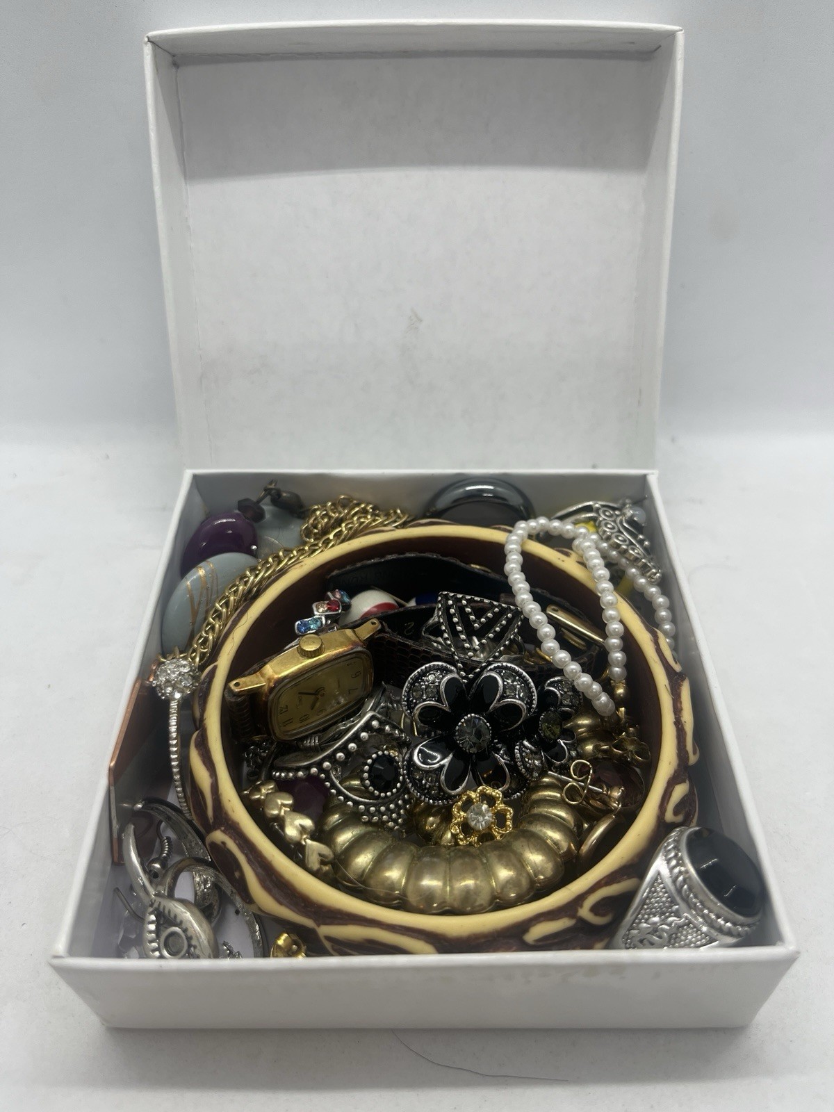 Vintage to Now Jewelry Lot, All Wearable Untested. No Broken. Box A23