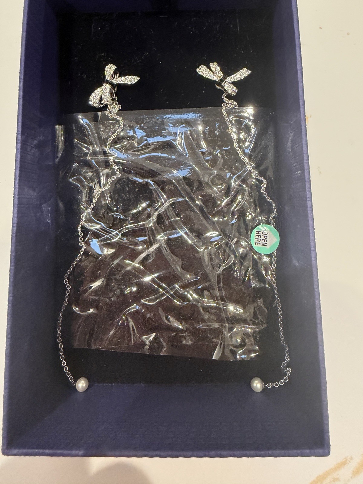 Swarovski Crystal Mademoiselle Long Drop Pierced Earrings 5442772 Jet Black