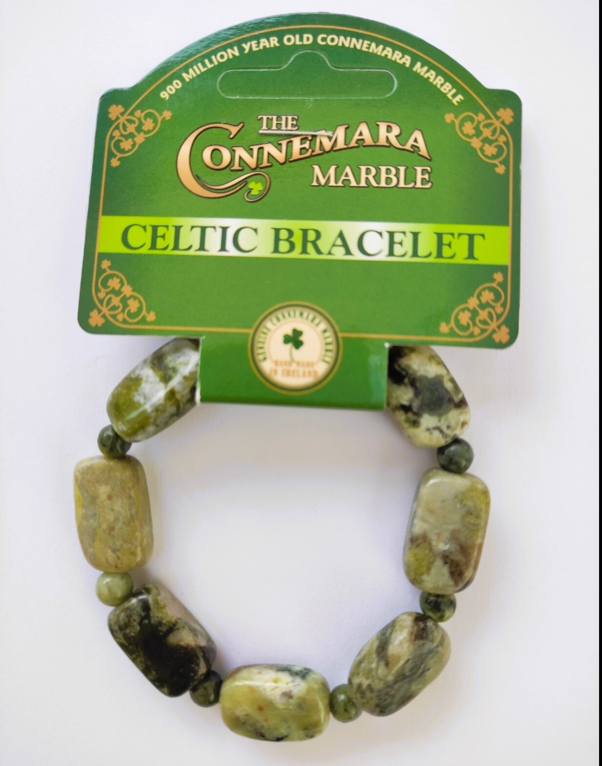Connemara Marble Bead and Nugget Bracelet