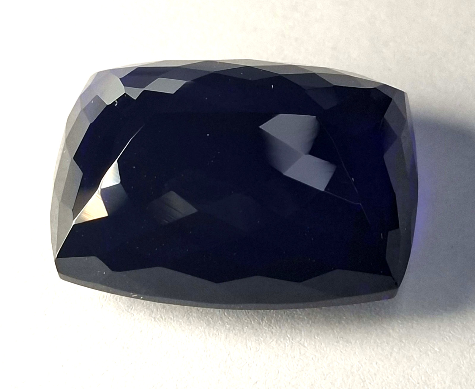 Dark Blue Tanzanite Natural Cushion Cut 58-60 Ct Certified Loose Gemstone TQ1807